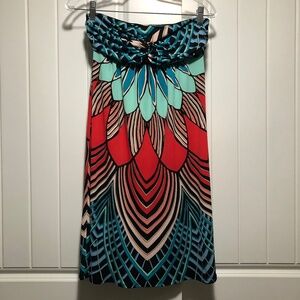 Nicole Miller Strapless Cocktail Dress